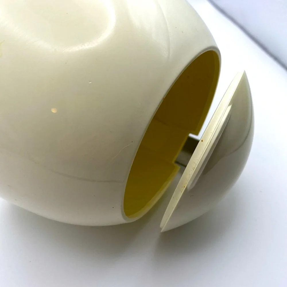 Vintage IKEA Of Sweden Groggy White Manual Hand-Crank Ice Crusher Counter Top